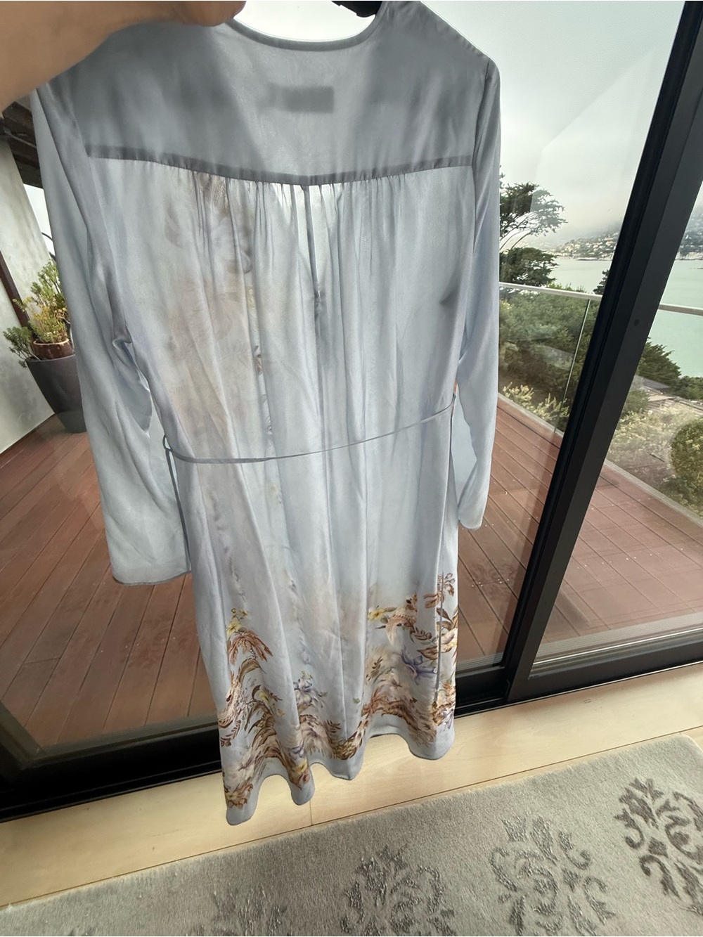Zimmermann Coco placed print Pale Blue Brown and Blue Floral - Picture 5 of 8